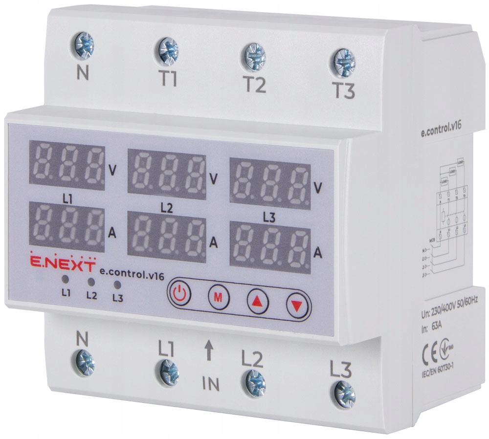 Relé Enext 380V IP20 63A